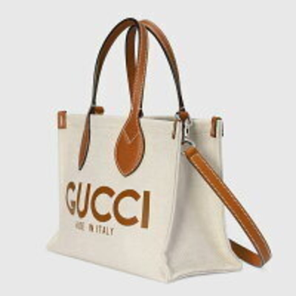 Gucci Tote Bag Beige Canvas - Picture 2 of 5